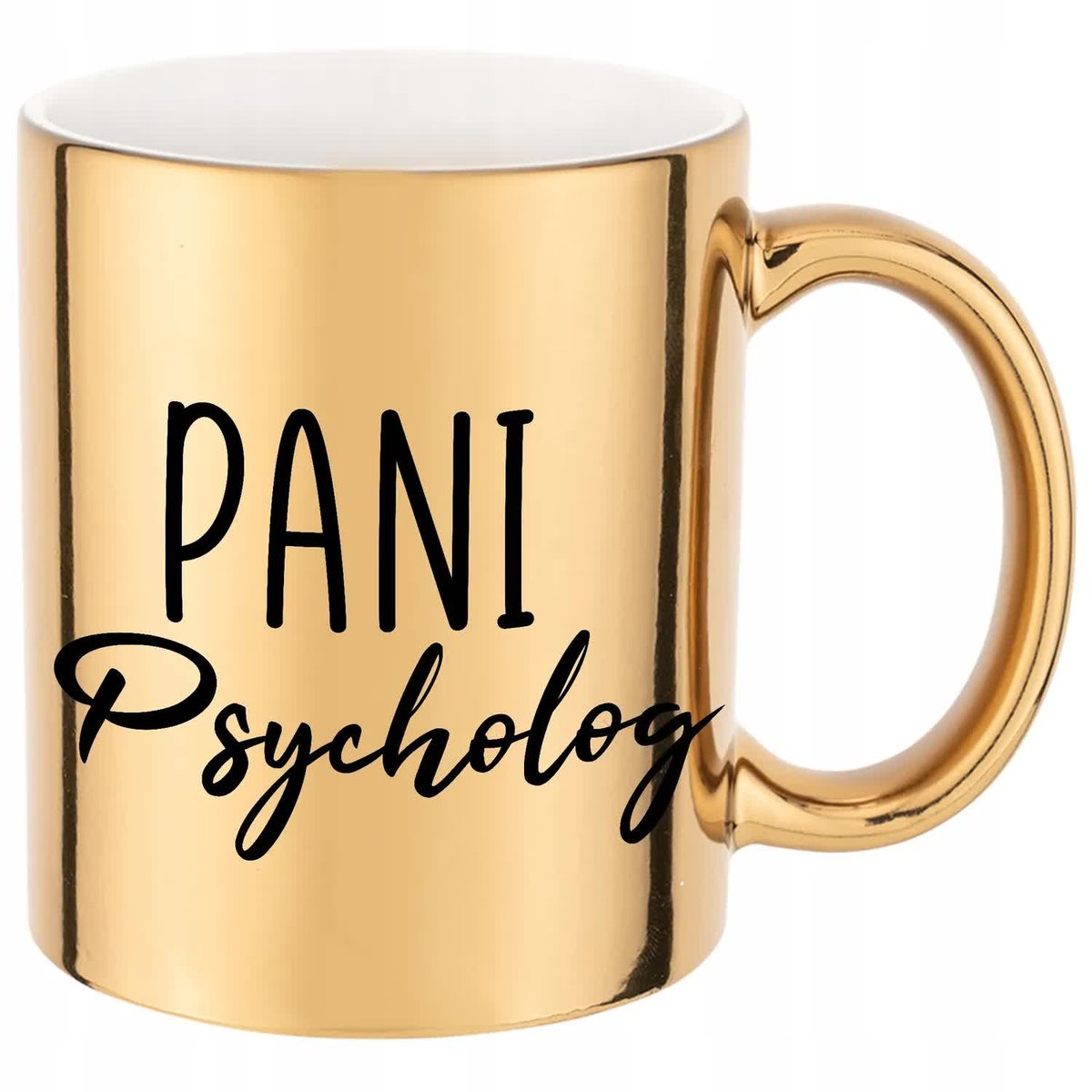 KUBEK ZŁOTY PREZENT dla PANI PSYCHOLOG Dużo Wzorów