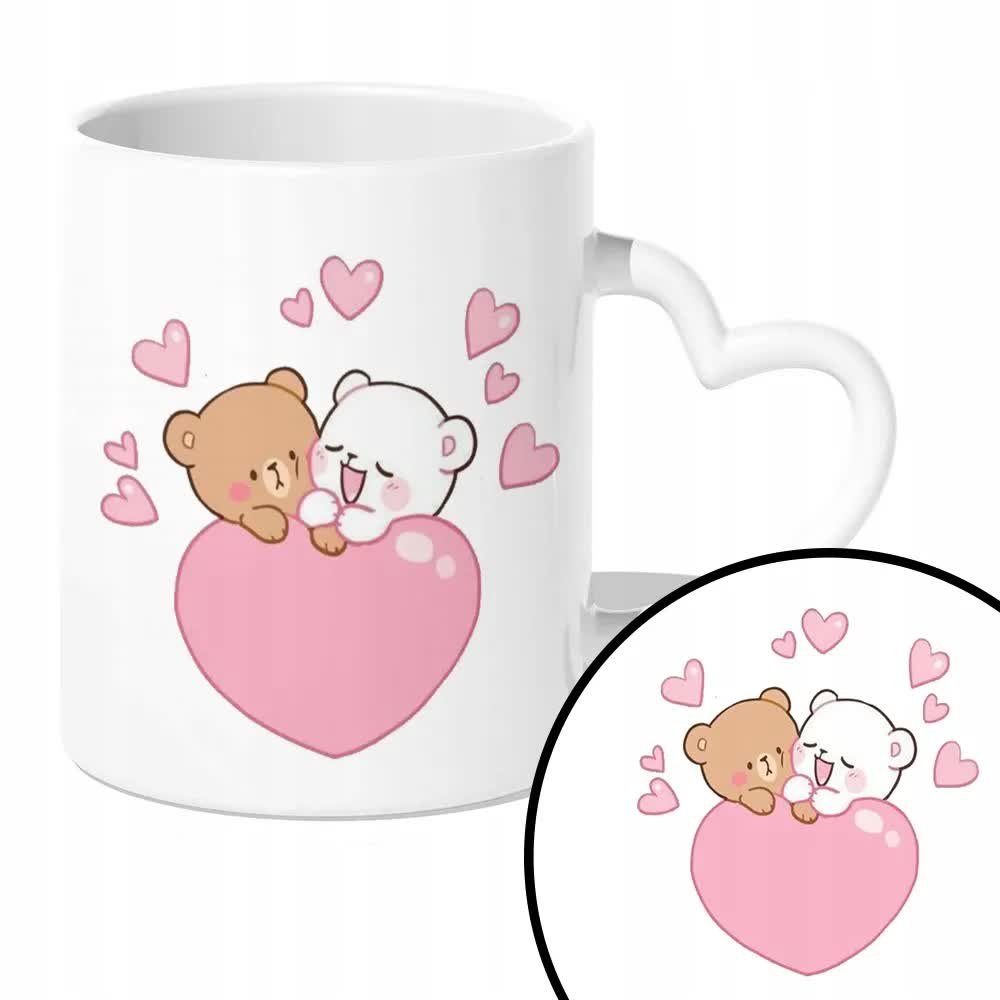 Kubek Biały Serce Prezent Na Walentynki UROCZE Wz