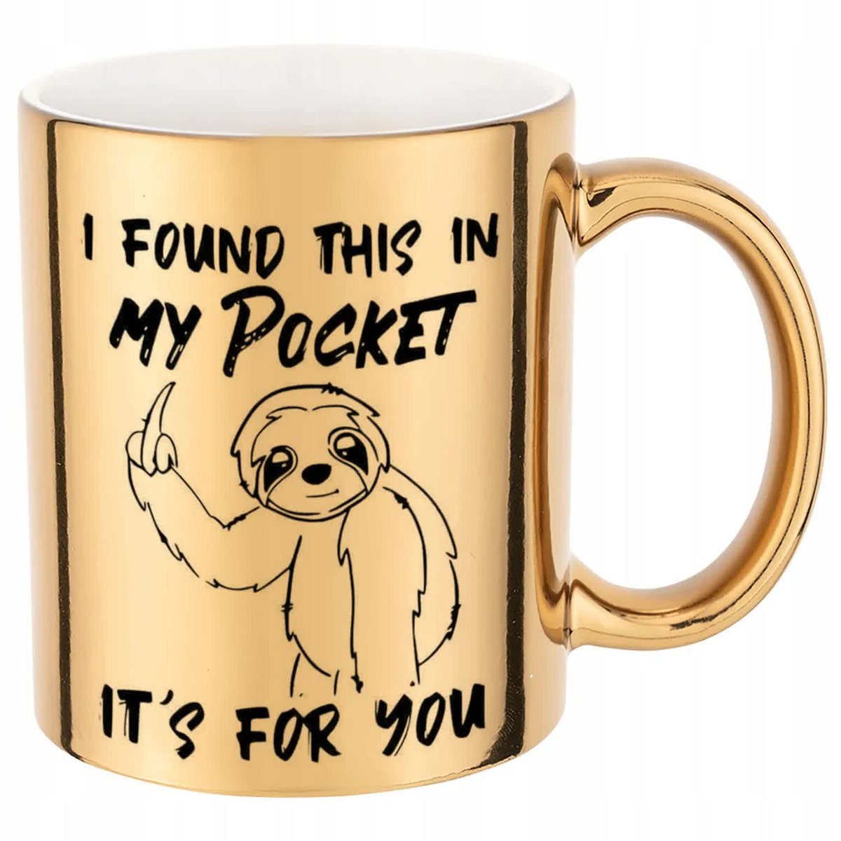 KUBEK ZŁOTY PREZENT I FOUND THIS IN MY POCKET DLA KOLEGI KOLEŻANKI WZORY