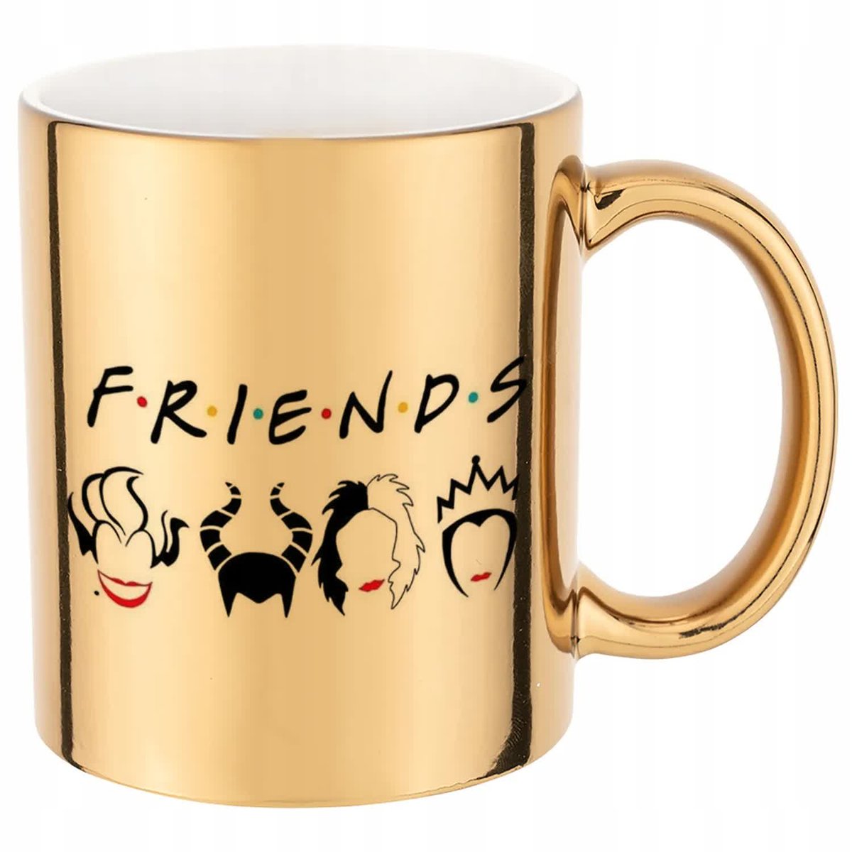 KUBEK ZŁOTY IDEALNY PREZENT FRIENDS HARDCORE DLA KOLEGI KOLEŻANKI MIX WZORY