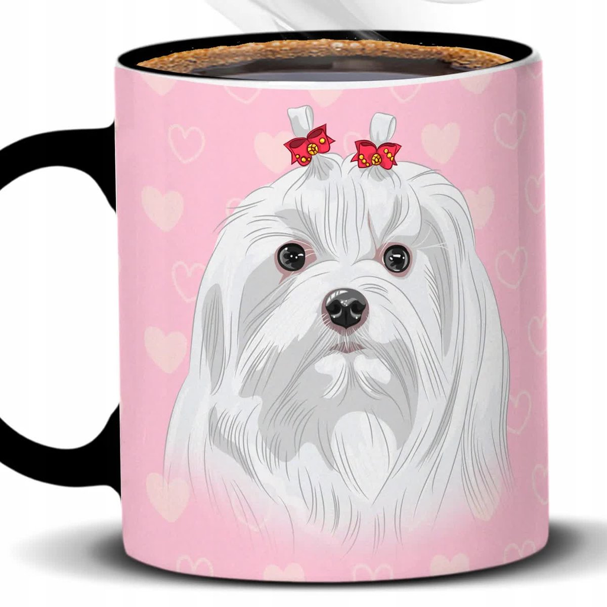 Kubek Z Nadrukiem PIES JEST JEDEN IMIĘ Czarno Biały Kreator