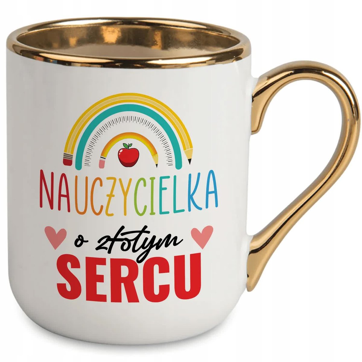 KUBEK ELEGANT BIAŁY IDEALNY PREZENT DLA NAUCZYCIELA NA KAŻDĄ OKAZJĘ WZORY