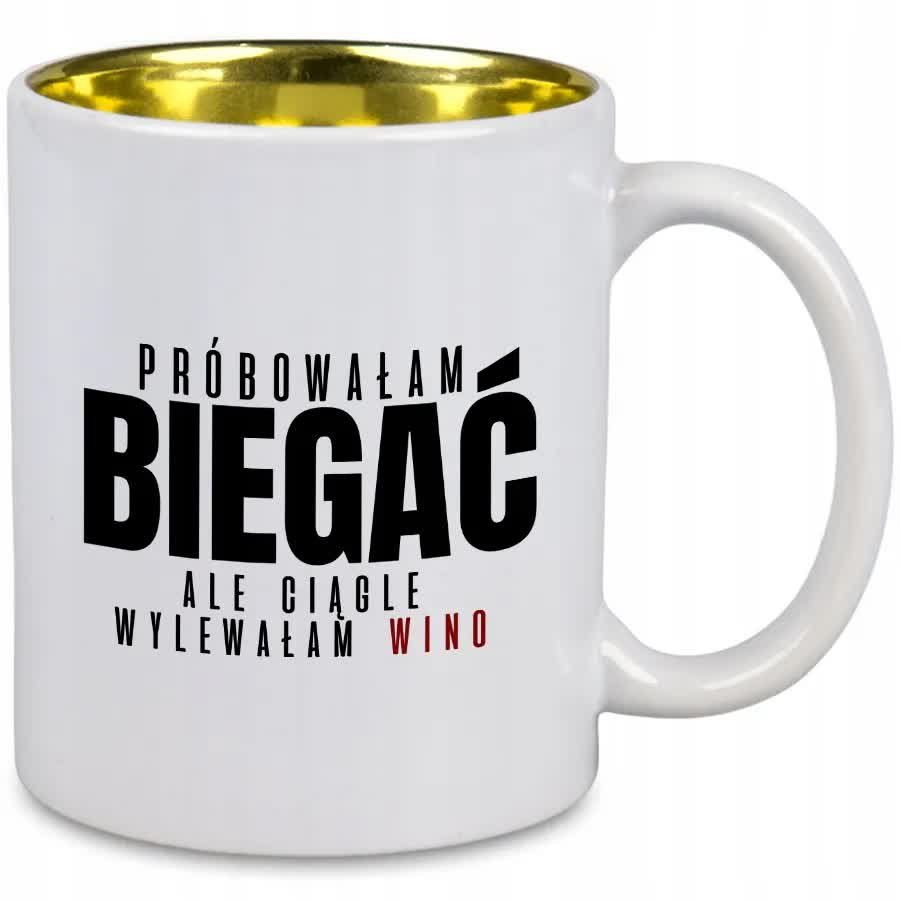 KUBEK Z NADRUKIEM PRÓBOWAŁAM BIEGAĆ Złote Wnętrze