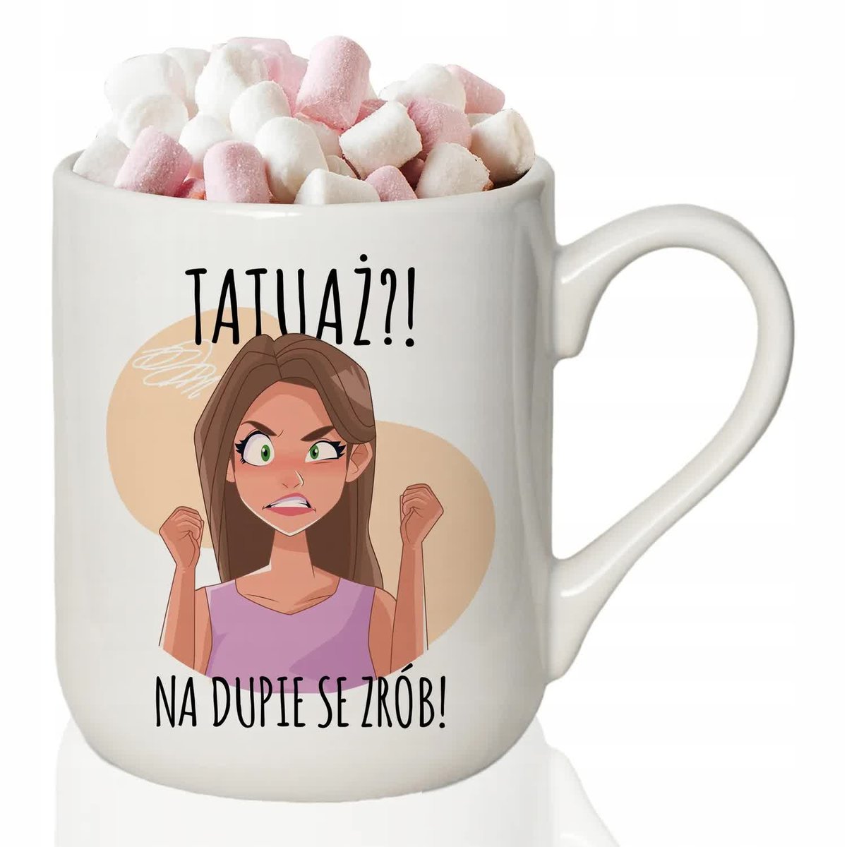 KUBEK BIAŁY COFFEE Na Prezent Dzień Matki TATUAŻ NA SE ZRÓB Wzory