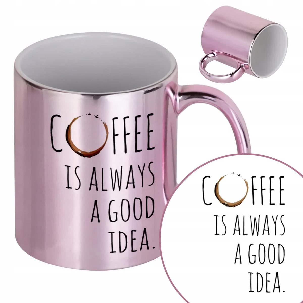 Kubek Błyszczący Prezent DLA MIŁOŚNIKA KAWY WZORY