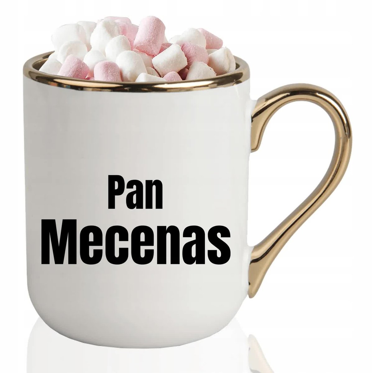 KUBEK ELEGANT Biały Na Prezent Urodziny Upominek Dla PANA MECENASA Wzory