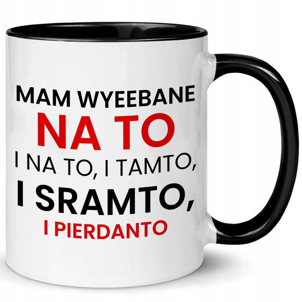 KUBEK BIAŁO-CZARNY IDEALNY PREZENT VIRAL MAM WYEEBANE MIX WZORY
