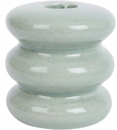 Świecznik ceramika Home Accents8cm zielony