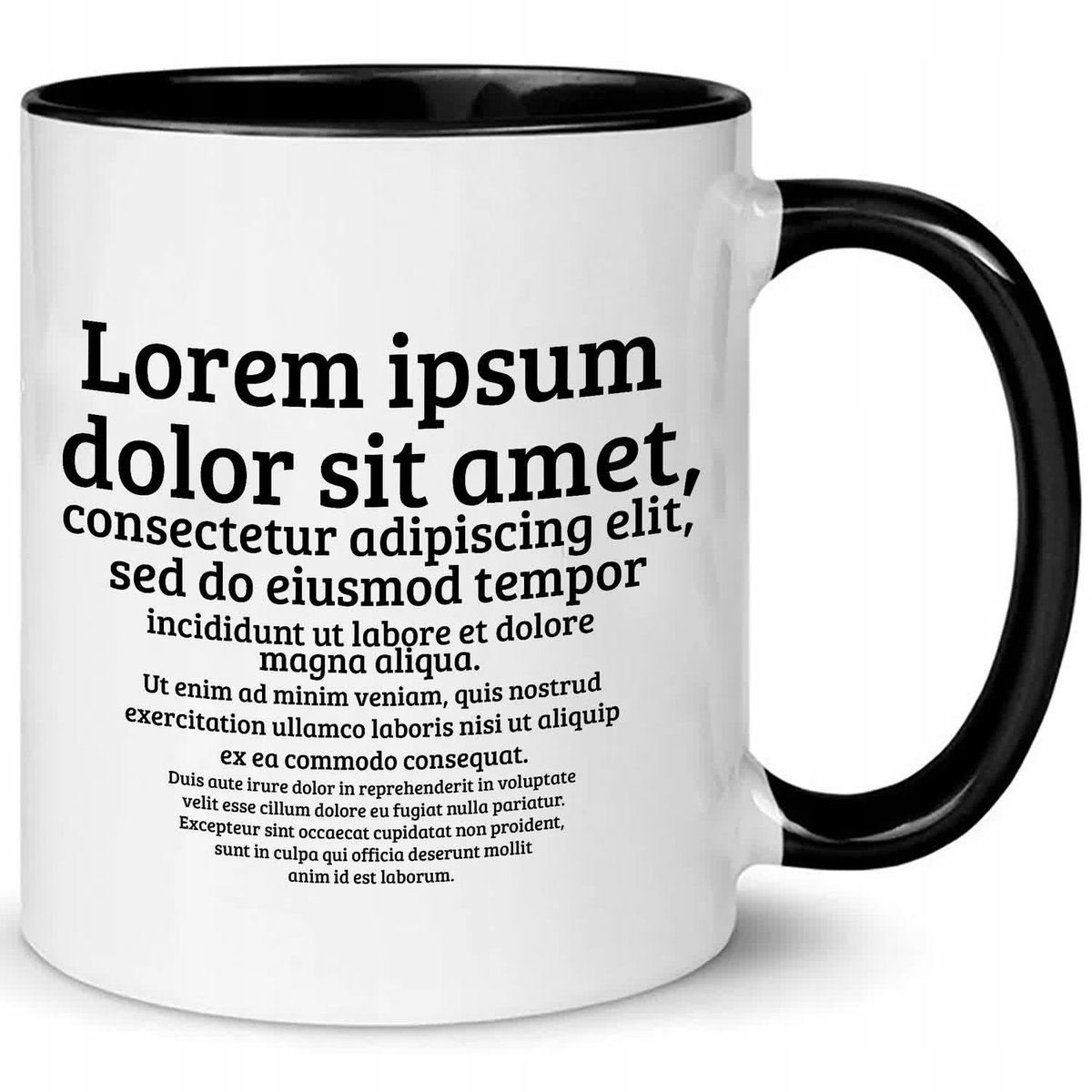 KUBEK BIAŁY 330ml Prezent dla GRAFIKA LOREM IPSUM