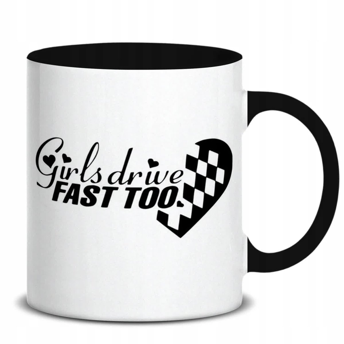 KUBEK CZARNY SUPER PREZENT FAST TOO HARDCORE DLA KOLEGI KOLEŻANKI MIX WZORY