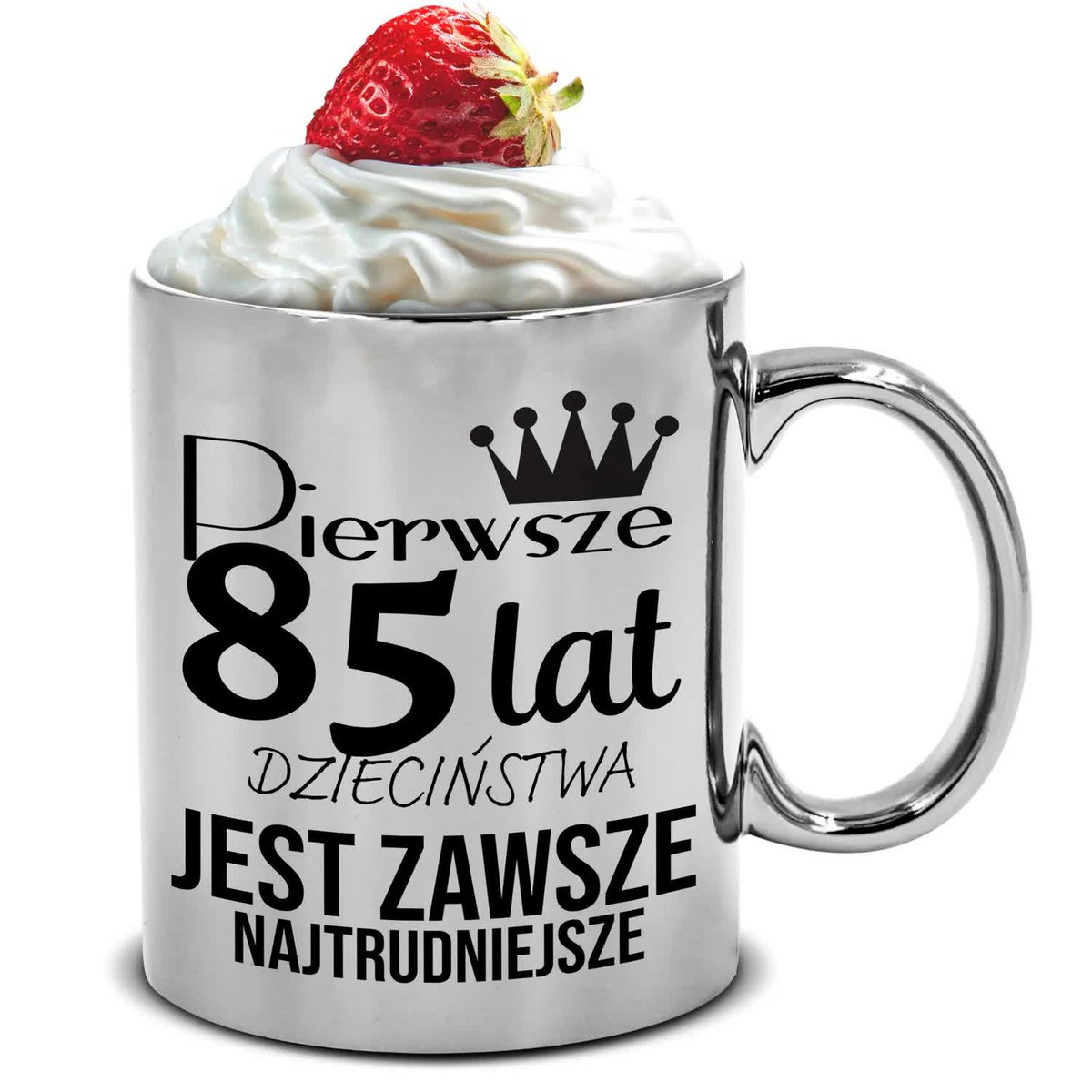 KUBEK SREBRNY 300ML IDEALNY PREZENT URODZINOWY NA 85 URODZINY TOP WZORY