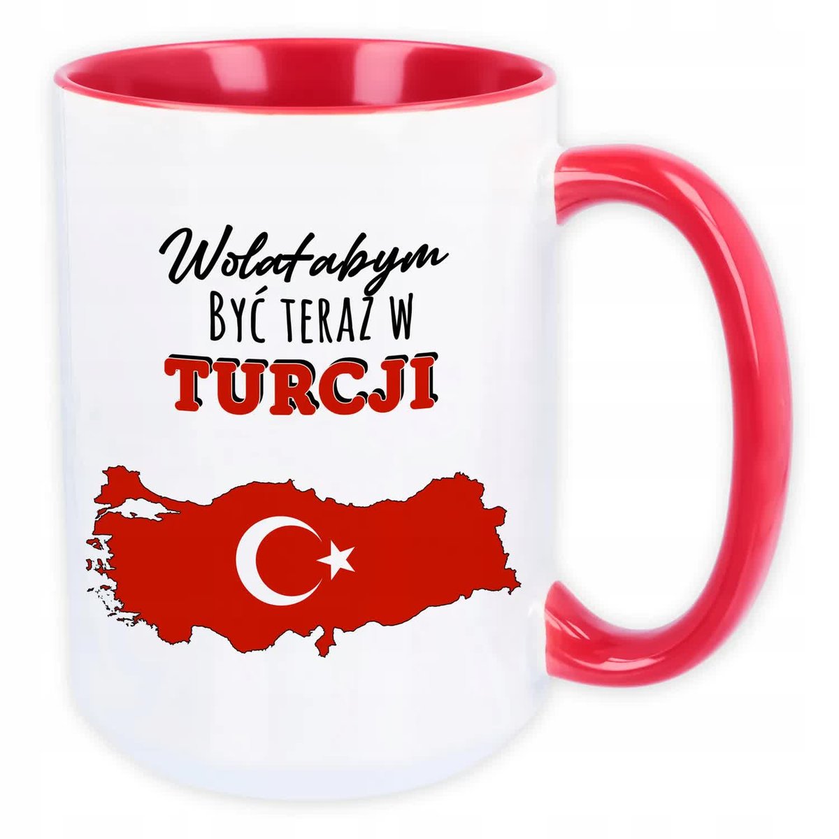 KUBEK DUŻY 450 ml XXL PREZENT DLA FANA TURCJI WZÓR