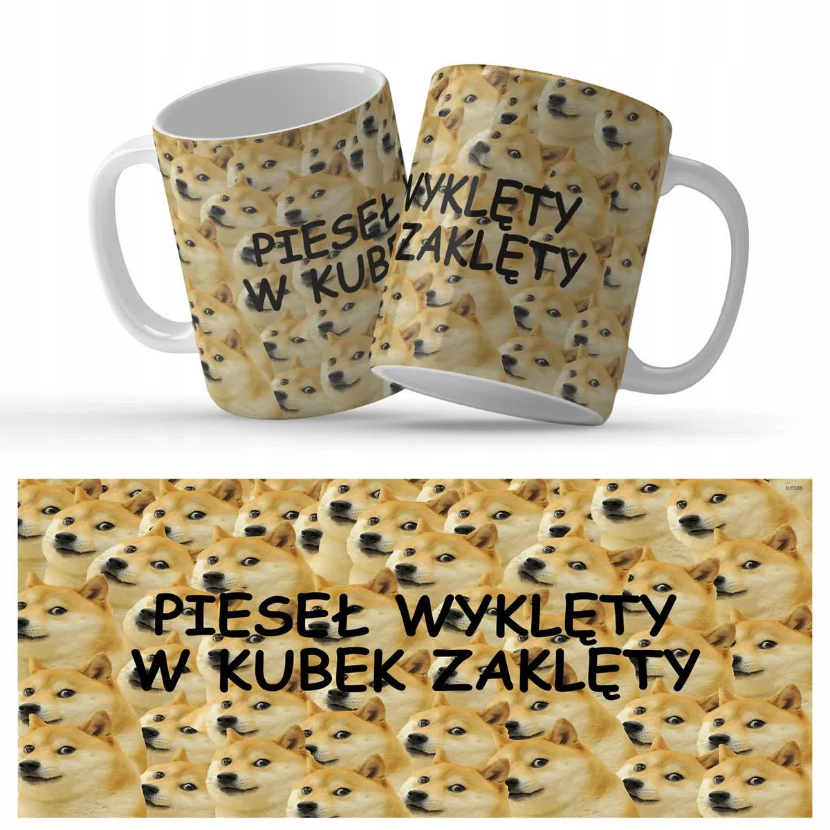 Kubek Biały Na Prezent Dla Fana MEMÓW MEMY Wzory