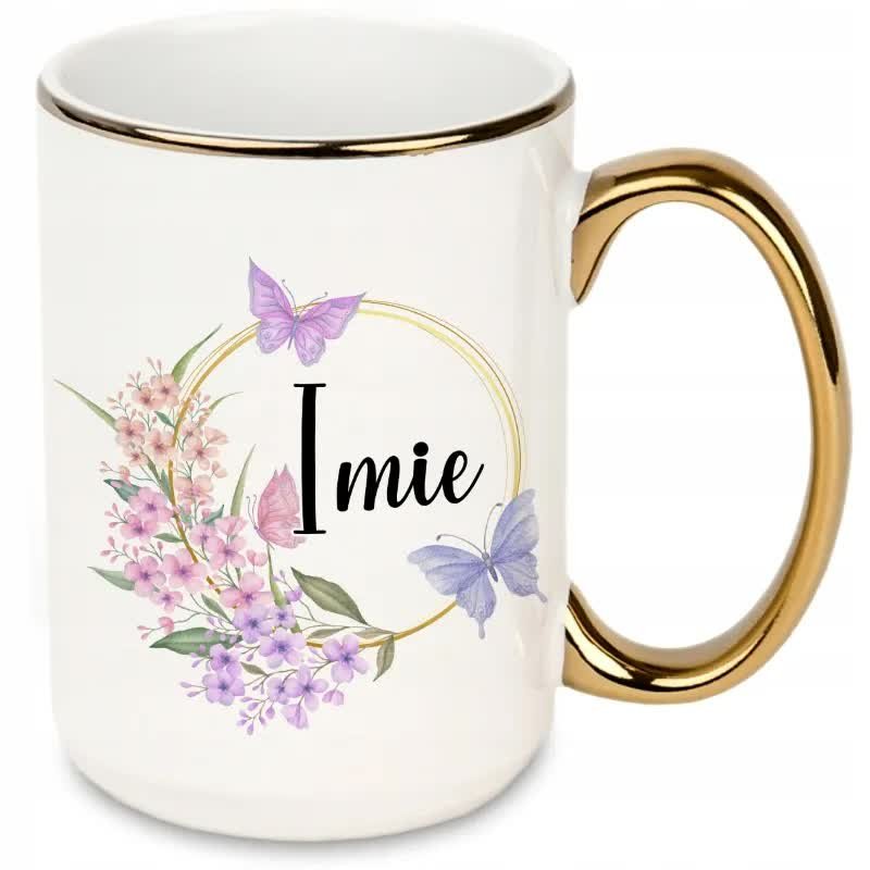 DUŻY Kubek XXL ZŁOTE PERSONALIZOWANE TWOJE IMIĘ