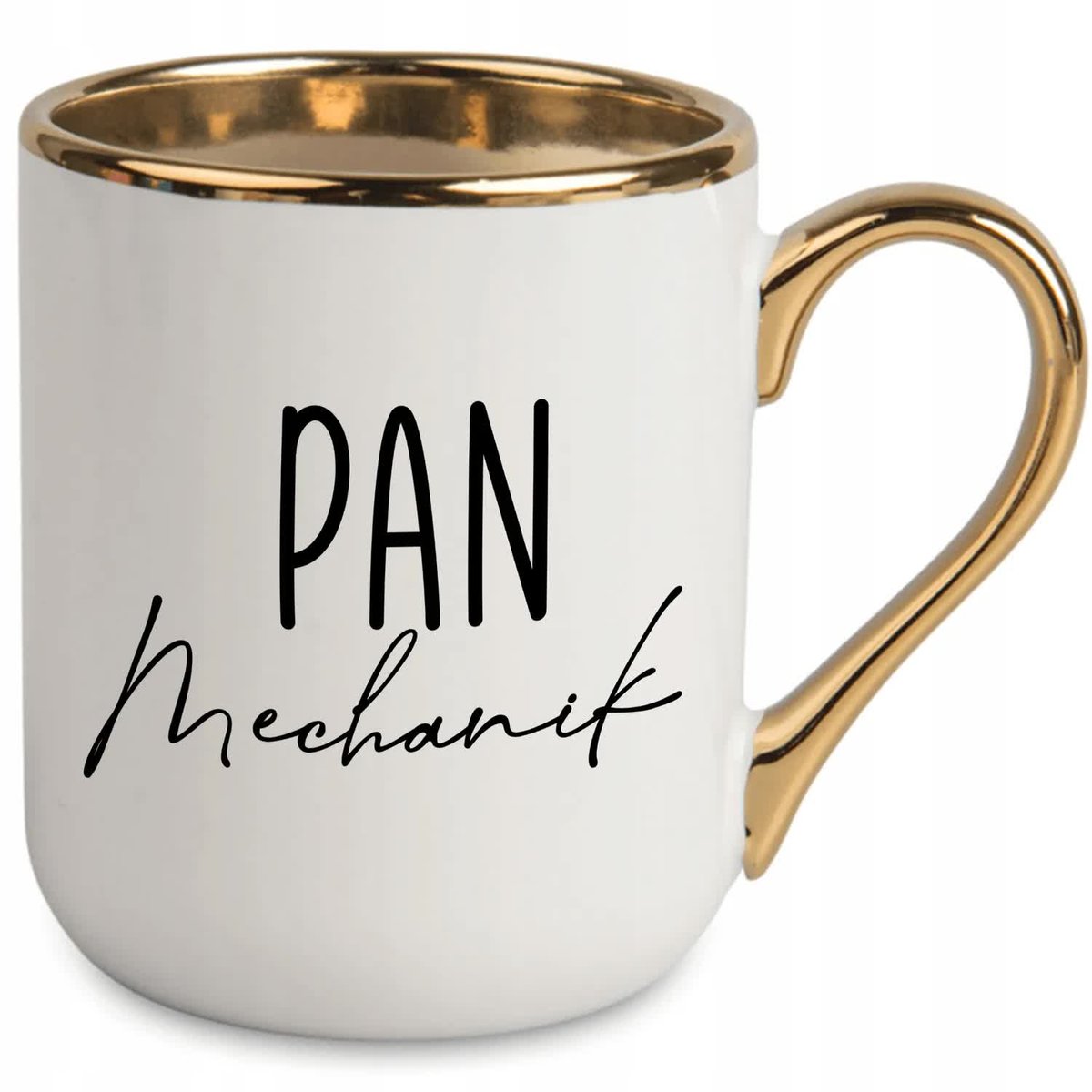 KUBEK ELEGANT IDEALNY BIAŁY PREZENT DLA PAN MECHANIK NA KAŻDĄ OKAZJĘ WZORY