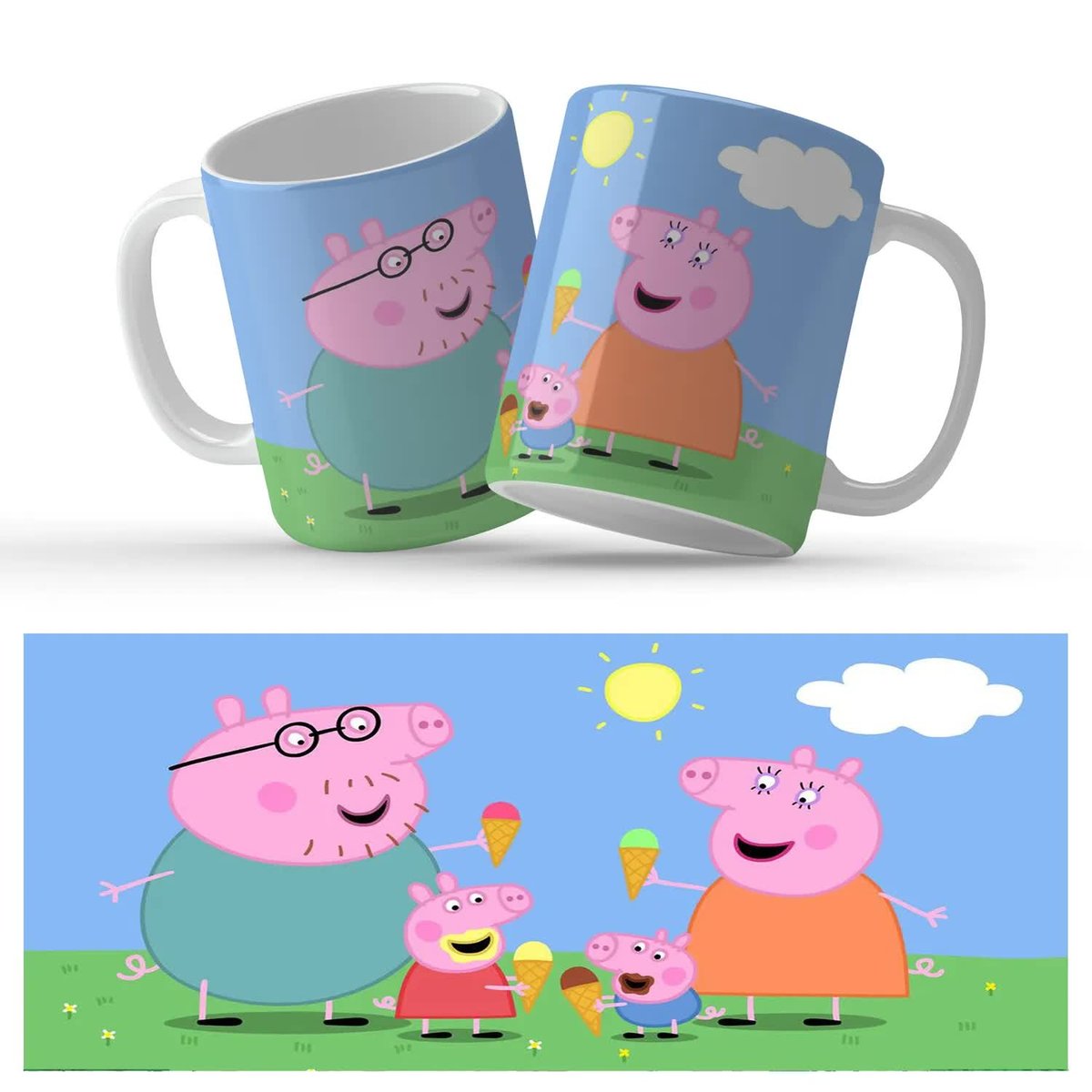 Kubek Na Prezent Dla Dziecka ŚWINKA PEPPA Wzory