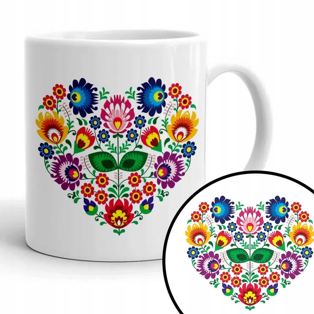 Kubek Biały Na Prezent Urodziny POLSKA PAMIĄTKA Wz