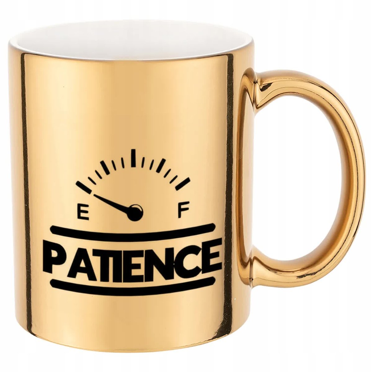 KUBEK ZŁOTY IDEALNY PREZENT PATIENCE HARDCORE DLA KOLEGI KOLEŻANKI WZORY