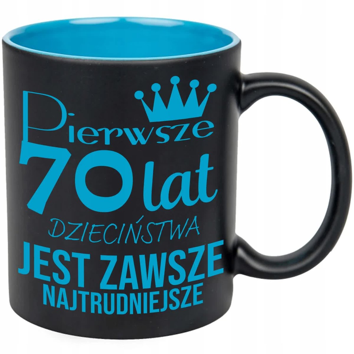 KUBEK GRAWER NIEB PREZNET URODZINY PIERWSZE 70 LAT JEST NAJTRUDNIEJSZE WZ