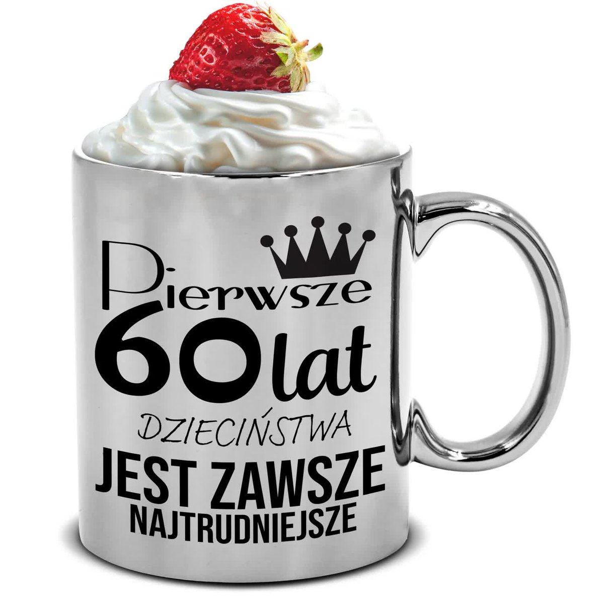 KUBEK SREBRNY 300ML IDEALNY PREZENT URODZINOWY NA 60 URODZINY TOP WZORY
