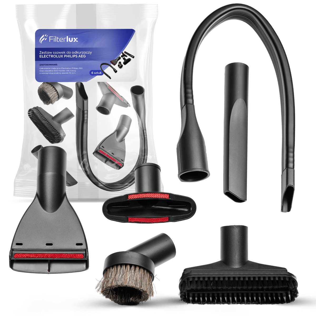 Zestaw ssawek do odkurzaczy ELECTROLUX PHILIPS AEG 6 sztuk