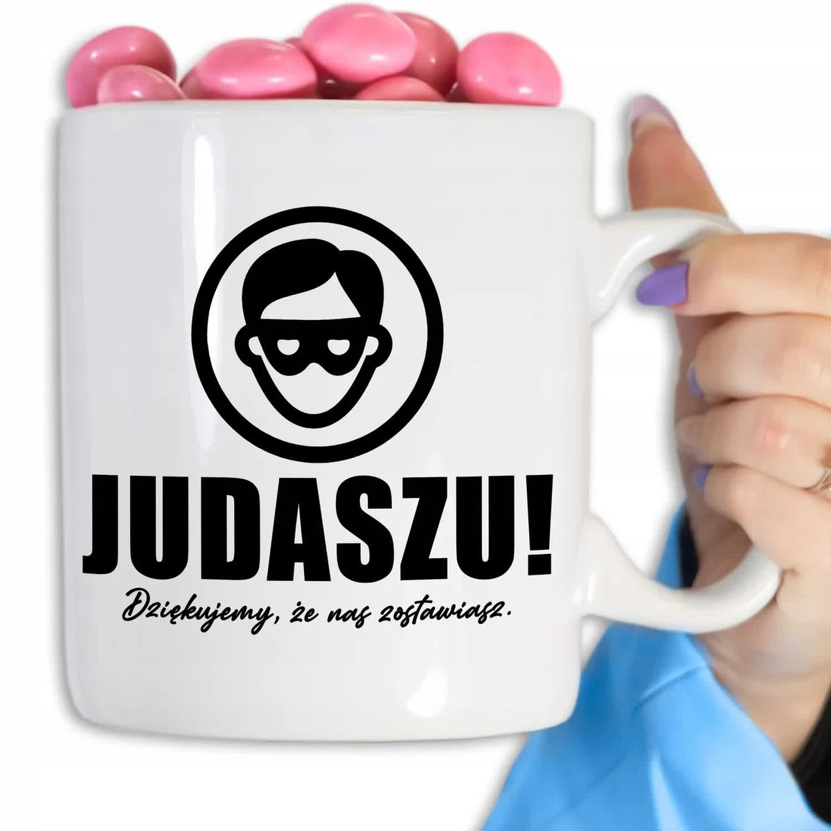 KUBEK BIAŁY OGROMNY 890ML NA POŻEGNANIE KOLEGI Z PRACY PREZENT WZ