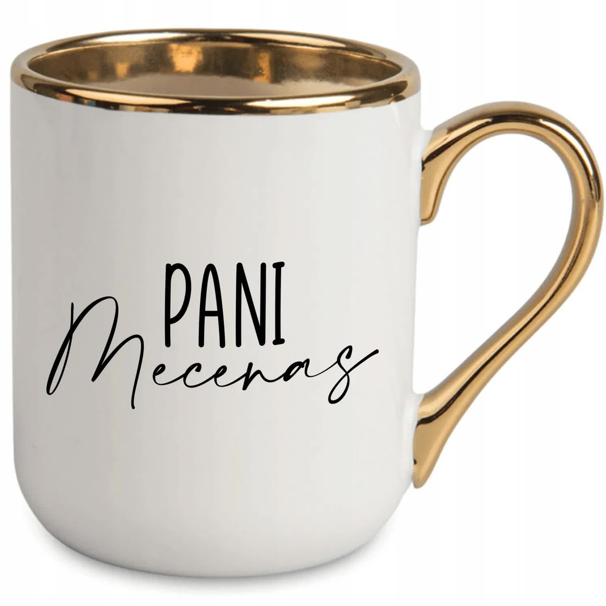 KUBEK ELEGANT BIAŁY IDEALNY PREZENT DLA PANI MECENAS SUPER JAKOŚĆ WZORY