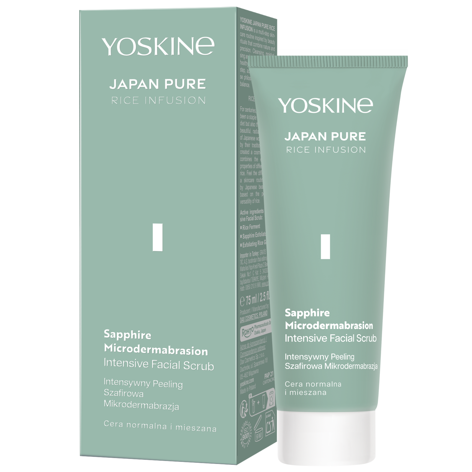YOSKINE Japan Pure Intensywny Peeling Szafirowa Mikrodermabrazja 75ml