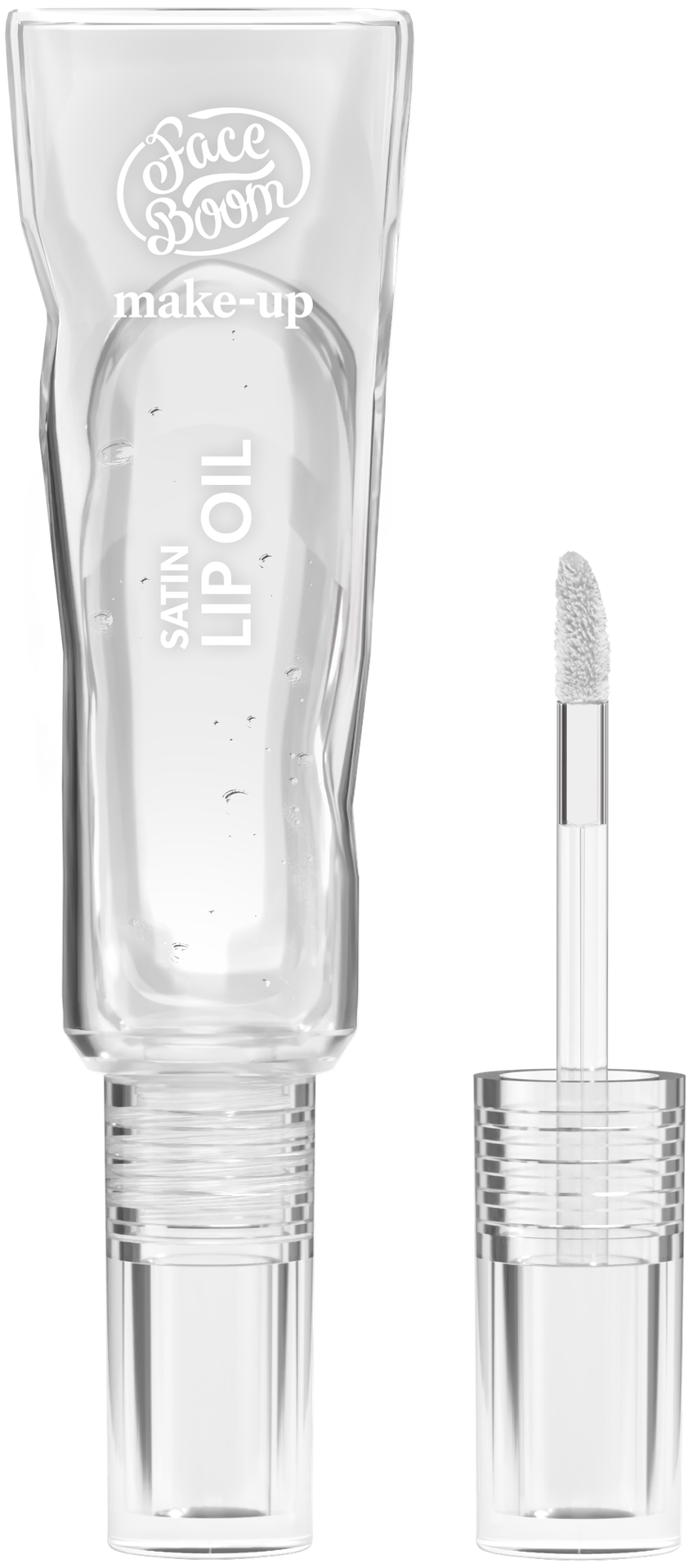 Faceboom Satin Lip Oil Nawilżający Satynowy Olejek do Ust 01 Clear