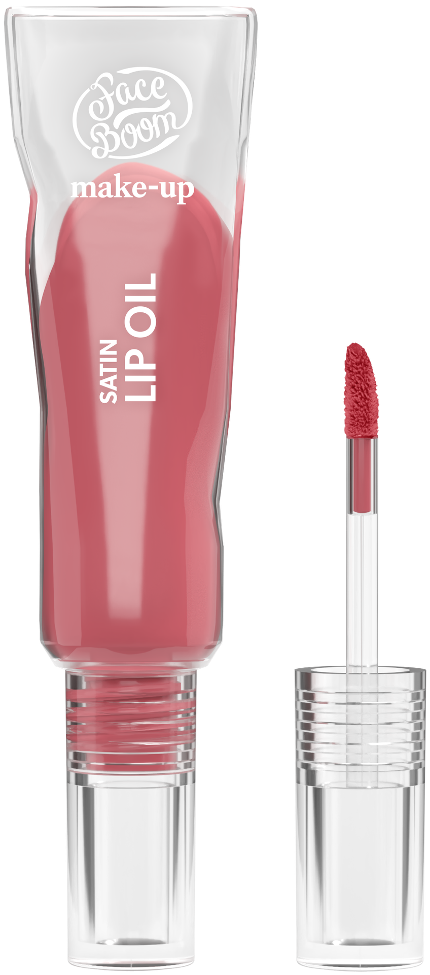 Faceboom Satin Lip Oil Nawilżający Satynowy Olejek do Ust 03 Funky Pink