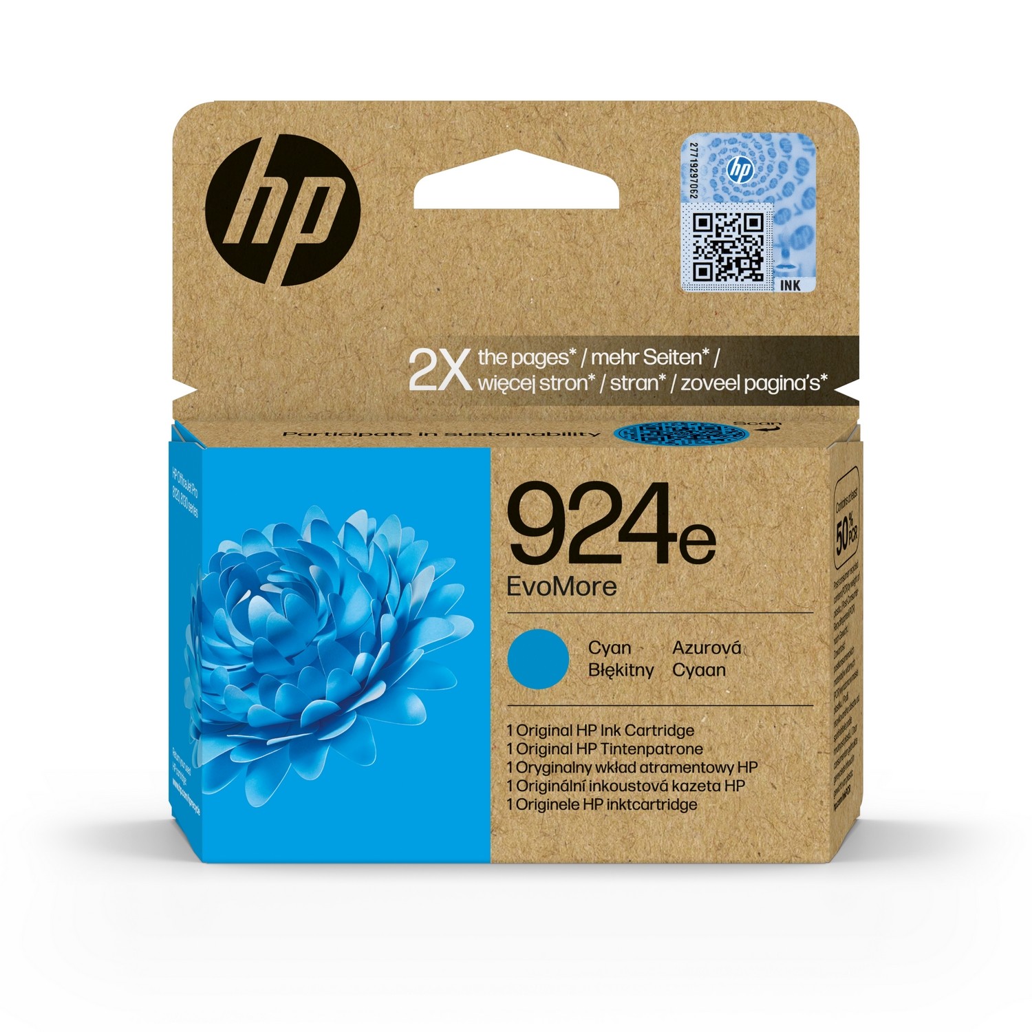 HP No. 924 błękitny EVO MORE 4K0U7NE