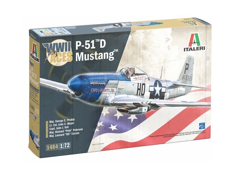 Model plastikowy P-51D Mustang Aces 1/72 Italeri
