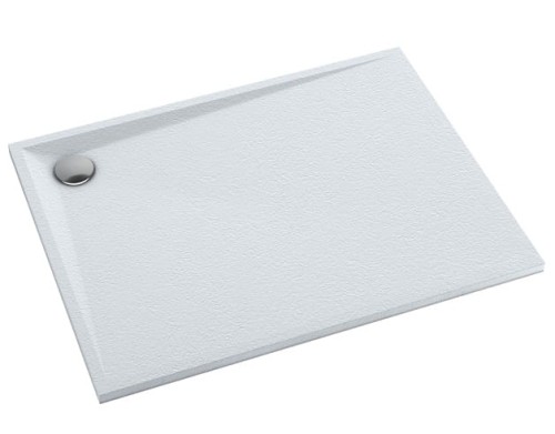 SCHEDPOL SCHEDLINE COLLECTION Brodzik prostokątny LIBRA WHITE STONE (biały kamień) 90x110x3 z systemem STABILSOUND PLUS 3SP.L1P-90110/B/ST-