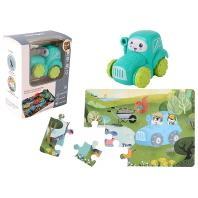 Auto puzzle Przygoda drogowa traktor Pro Kids