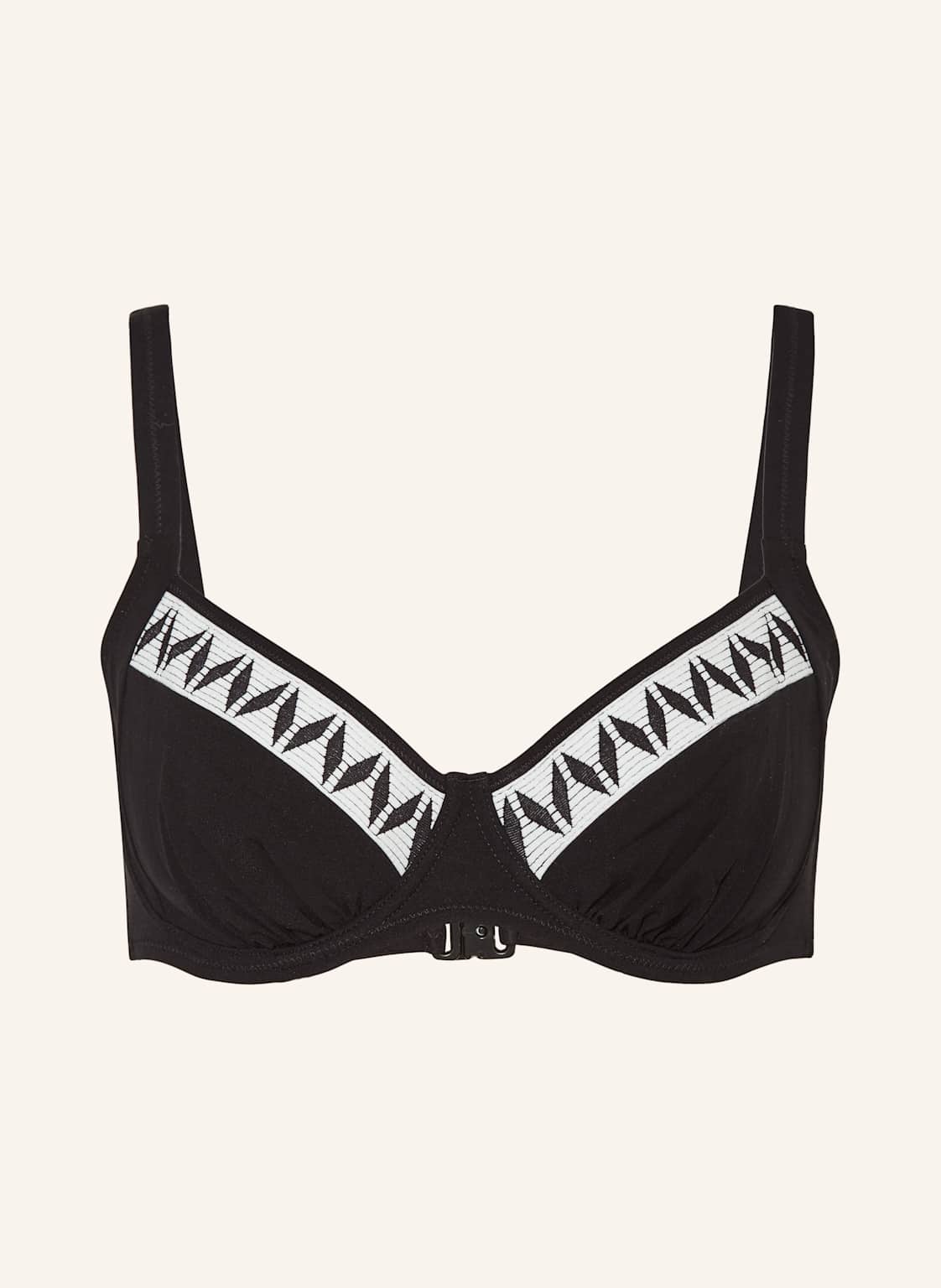 Lidea Góra Od Bikini Z Fiszbinami Graphic Ride schwarz
