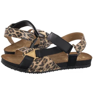 Sandały Czarny+Pantera 07026-20/00-1 (MA1399-b) Maciejka