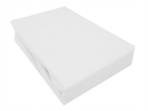 Prześcieradło frotte z gumką 180x200 białe