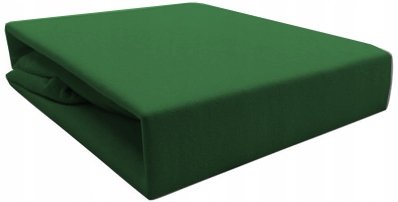 Prześcieradło 140x200 jersey zielony z gumką