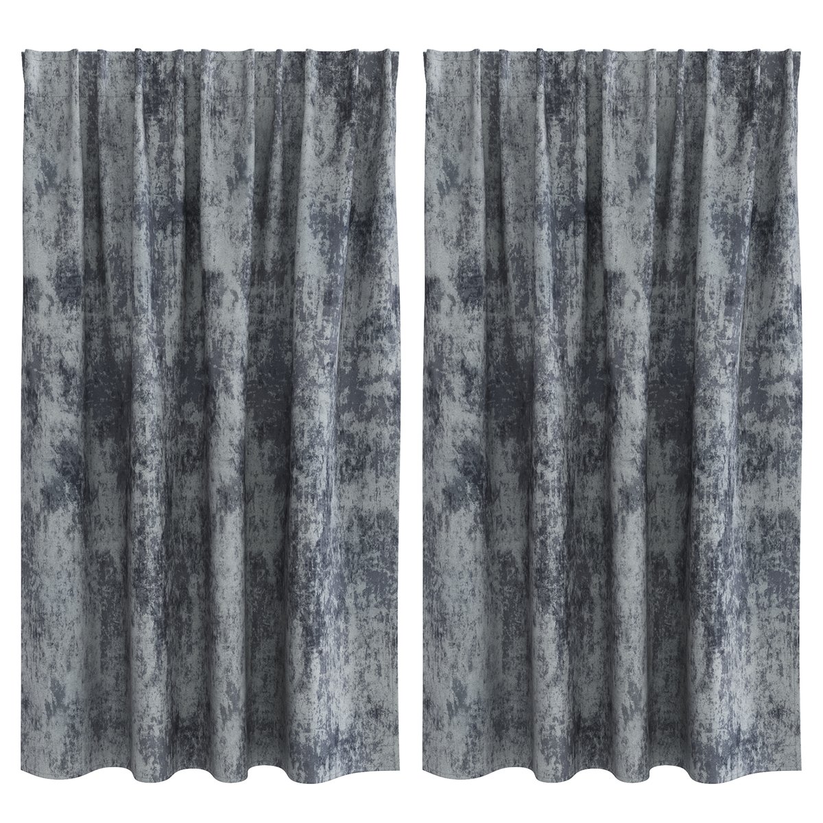 vidaXL Zasłony z weluru 2 szt. z oczkami srebrny szary 140x140 cm