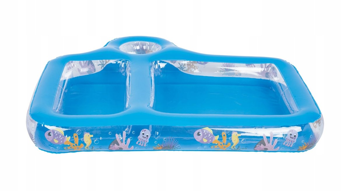 PLAYTIVE DMUCHANY Basen dziecięcy nadmuchiwany 3 KOMORY NA PIASEK WODĘ ZABAWKI 1,5 +