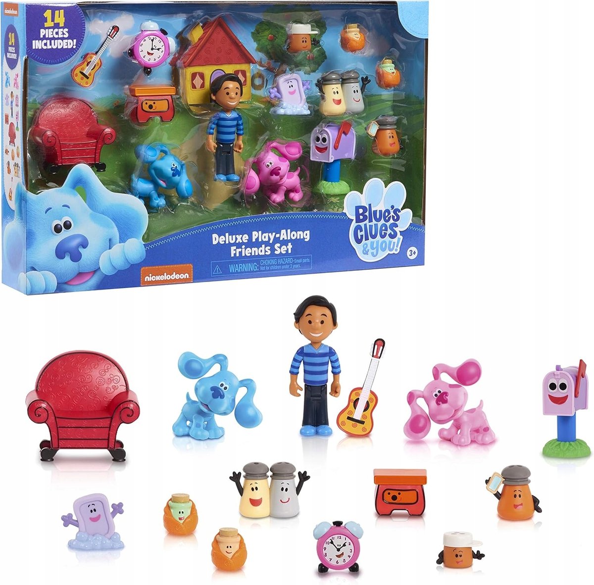 FIGURKI ŚLADEM BLUE MAGENT JOSH BLUES CLUES ZESTAW 14 figurek Just Play