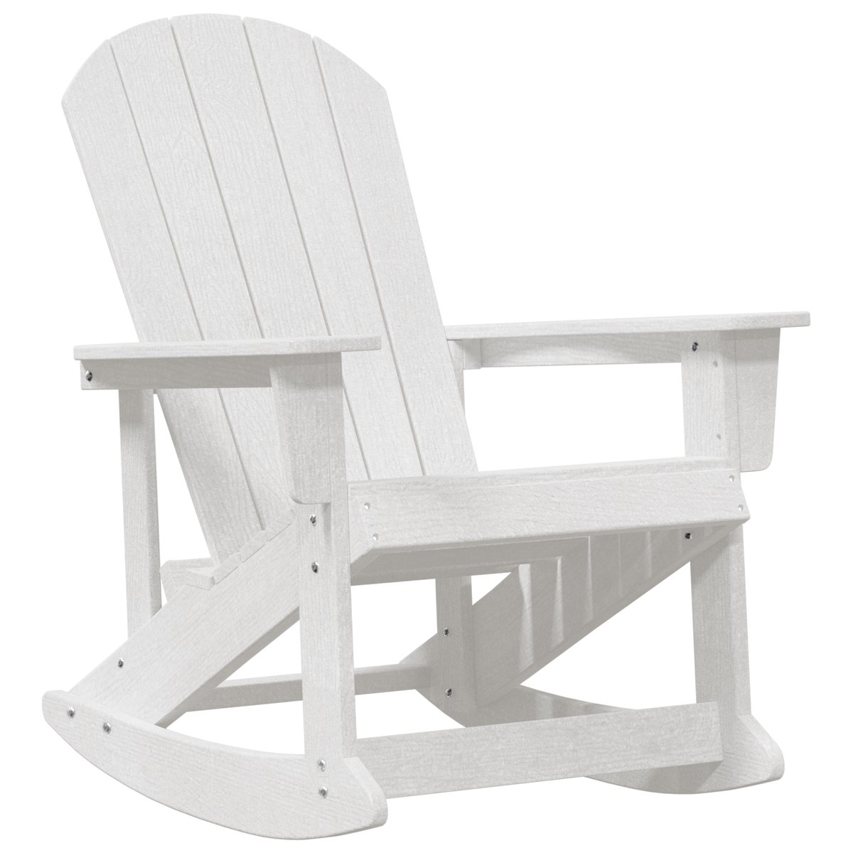 vidaXL Fotel bujany Adirondack Biały 73.5x92x90 cm HDPE