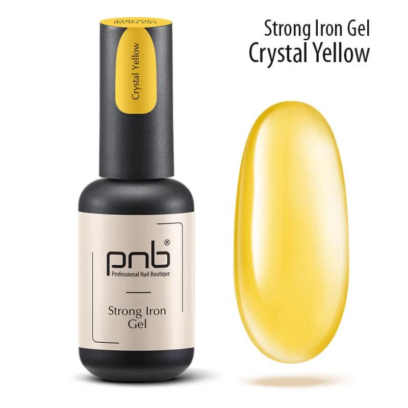 Żel do paznokci UV/LED Strong Iron Gel Сrystal Yellow PNB, 8 ml