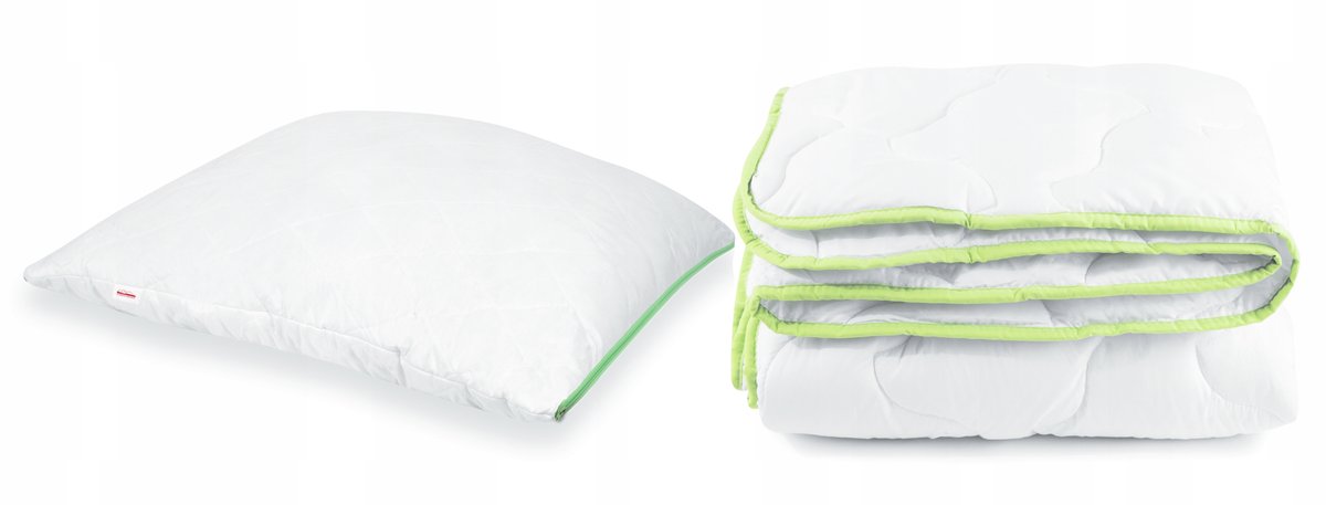 Kołdra 160x200 całoroczna + poduszka 70x80cm antyalergiczna zestaw + ALOE