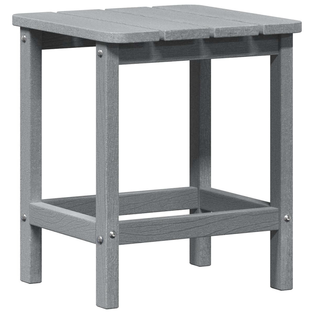 vidaXL Stół boczny Adirondack Jasnoszary 38x38x45 cm HDPE