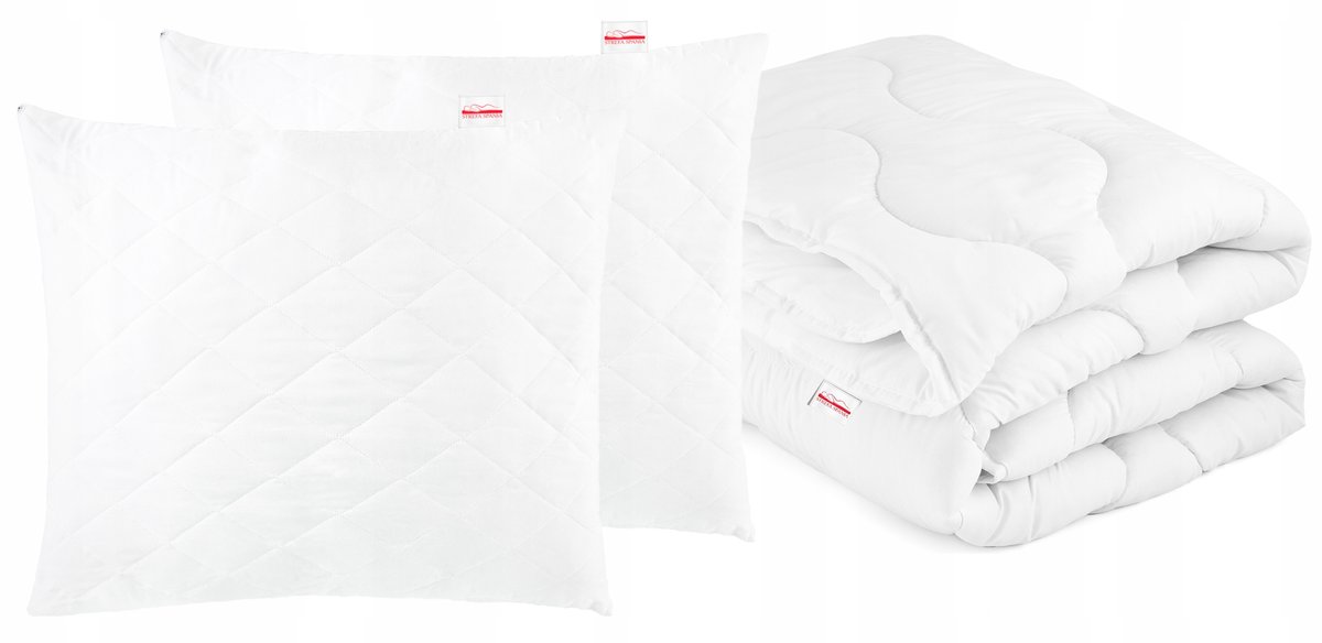 Kołdra 140X200 poduszki 70x80 zestaw komplet antyalergiczny polski produkt