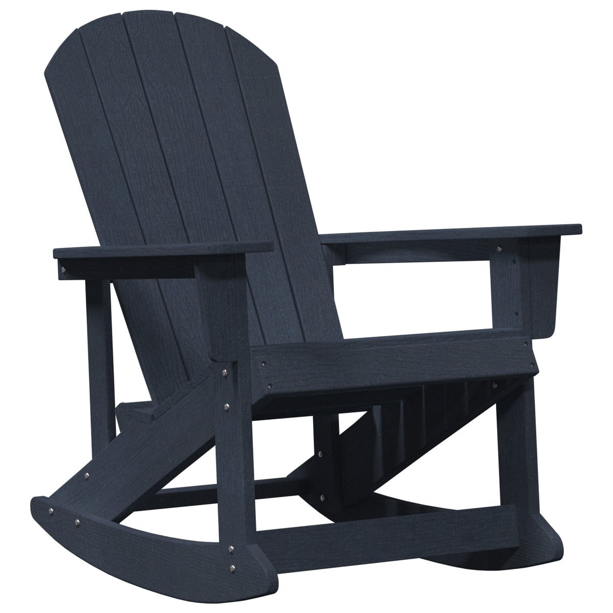 vidaXL Krzesło Bujane Adirondack Granatowe 73.5x92x90 cm HDPE