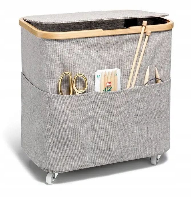 pojemnik składany na włóczkę PRYM 612055 tkanina bambus