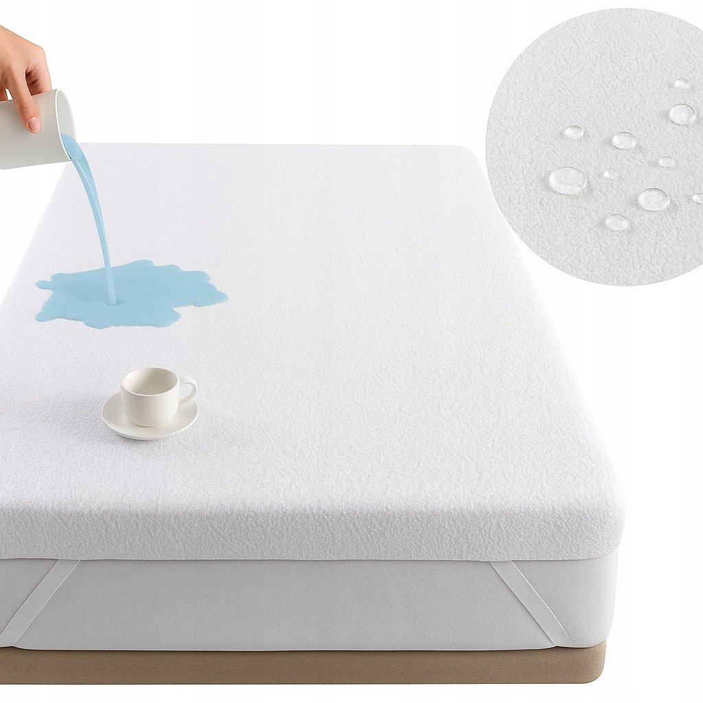 Ochraniacz Na Materac Wodoodporny 140x200 cm Podkład Pokrowiec ANTIALLERGIC