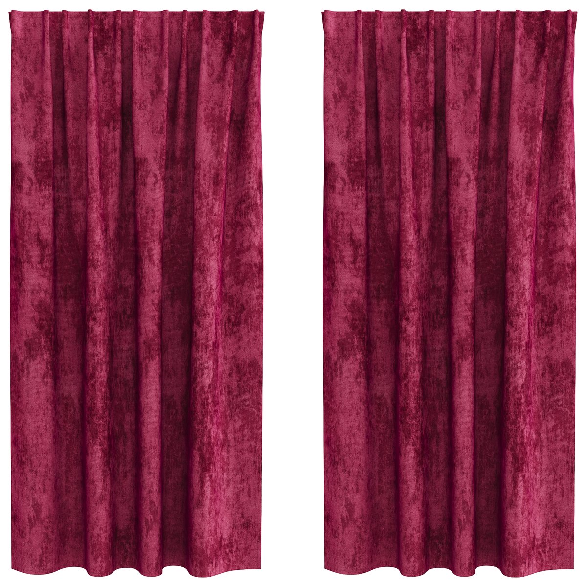 vidaXL Zasłony 2 szt. z oczkami Burgundowy 175x140 cm